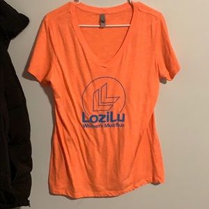 Orange Mud Run V-neck